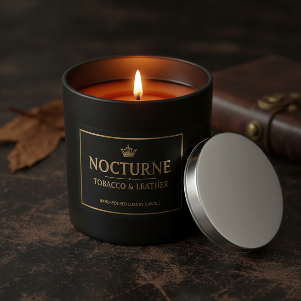 Bougie Luxe Tabac & Cuir