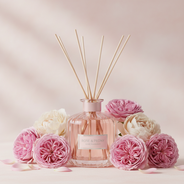 Diffuseur à Tiges Rose & Pivoine